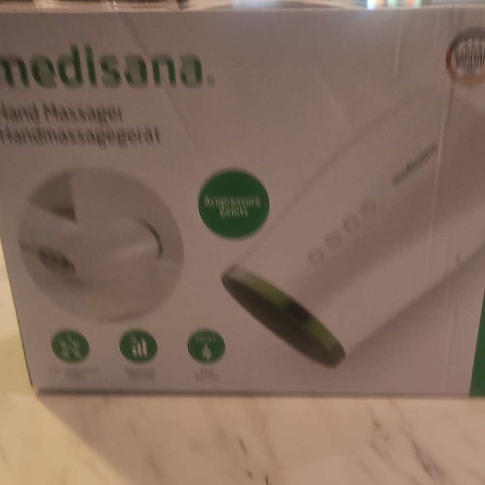 Medisana Hand Massager with Green Accents